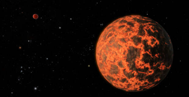 Размерами UCF-1.01 в полтора раз меньше Земли и втрое легче. Гравитация на её поверхности равна примерно двум третям земной. (Иллюстрация NASA / JPL-Caltech.) 