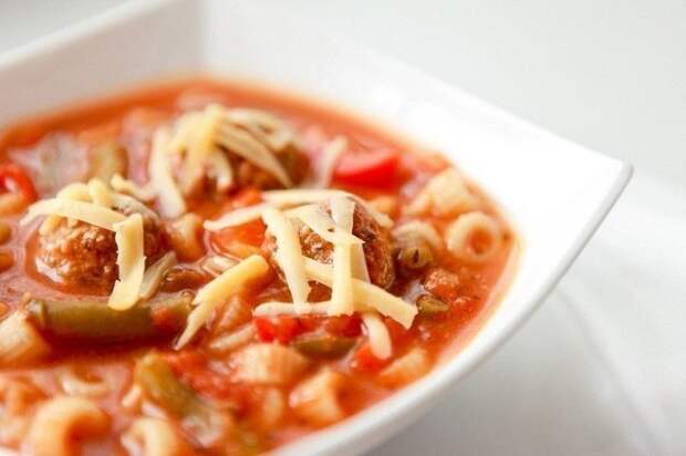 Рецепты со всего света — итальянский суп с фрикадельками