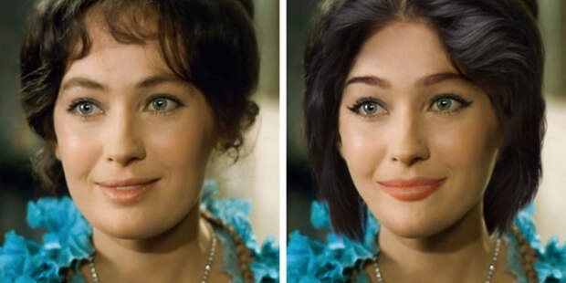 Как выглядели бы красавицы советского кино, родись они в наше время