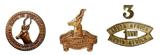 Знаки различия 3-го Трансваальского полка 1-й Южноафриканской пехотной бригады.allthatsinteresting.com