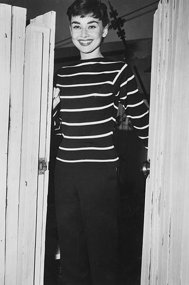 Одри Хепберн в свитере от Sonia Rykiel