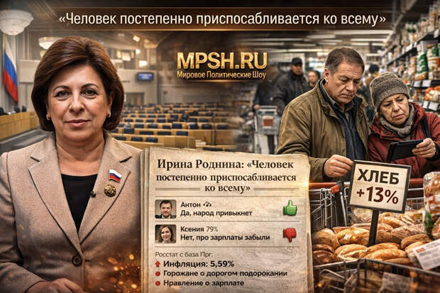 «Народ приспособится ко всему»: очередное заявление Родниной взбудоражило общественность