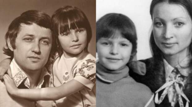 Анастасия Волочкова в детстве с родителями