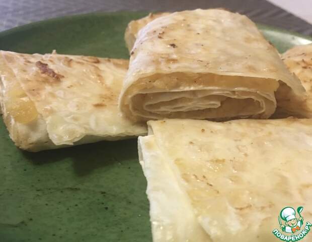Рецепт: Ленивый а-ля штрудель с яблоками