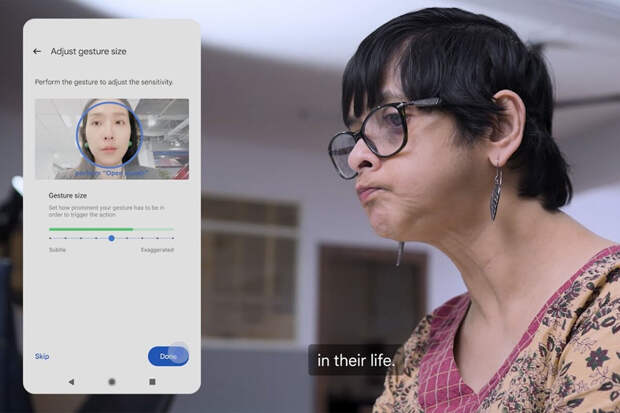 Google выпустила Project Gameface для управления смартфоном бровями и ртом