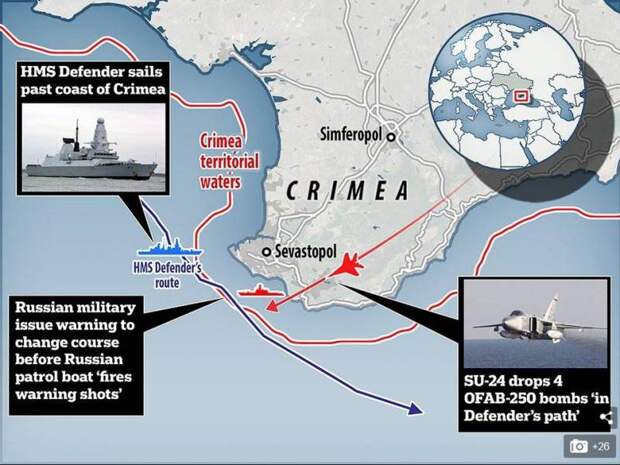 Очень опасная провокация: разбор действий эсминца «Дефендер» у берегов Крыма.