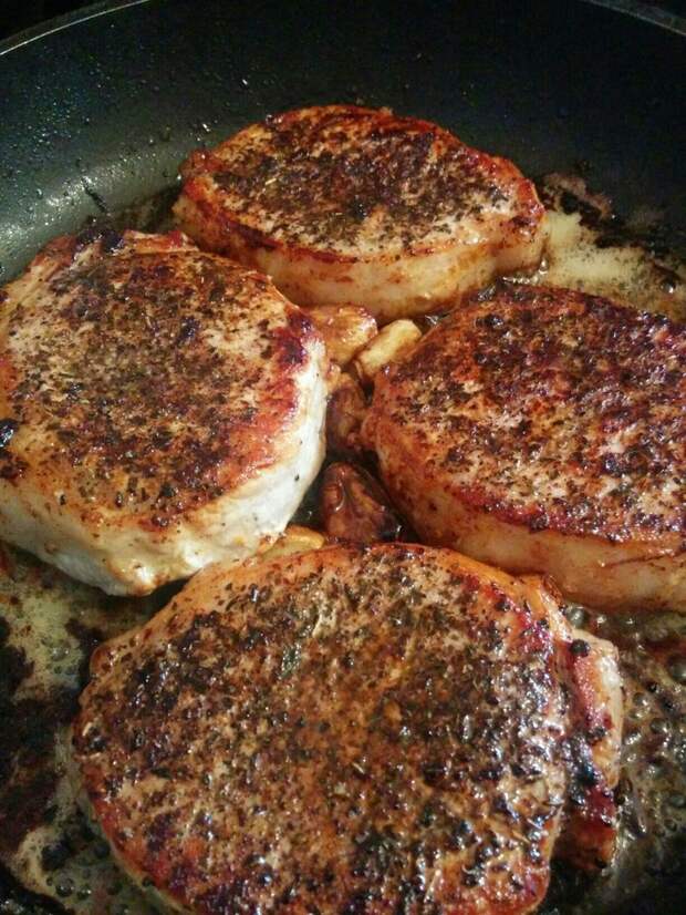 Свиные стейки с чесноком и гвоздикой Стейк, steak, свинина, Карбонад, рецепт, mrvalettcooking, мясо, длиннопост