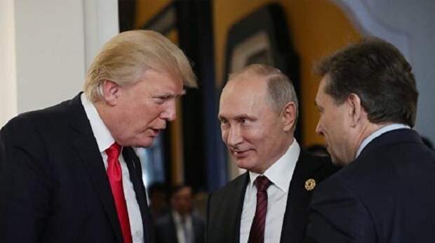 Путин и Порошенко Путин и Трамп