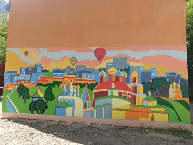 Художественные граффити появились в центре Рязани