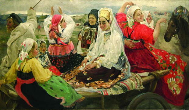 Художник А. Бучкури, «Свадебный поезд»./Фото: mkram.ru Художник А. Бучкури, «Свадебный поезд»./Фото: mkram.ru