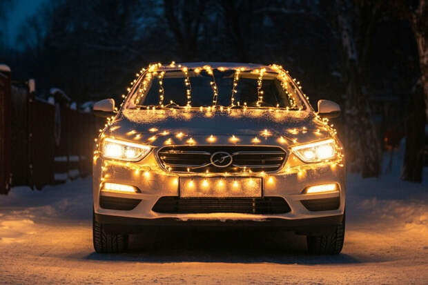 РИА: водителям грозит лишение прав за гирлянды красного и белого цветов в машине