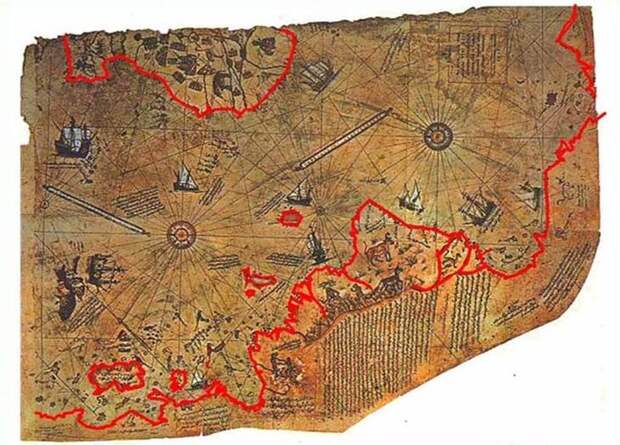 Карта Пири-реиса Паранормальные явления, загадки природы, наука, тайны