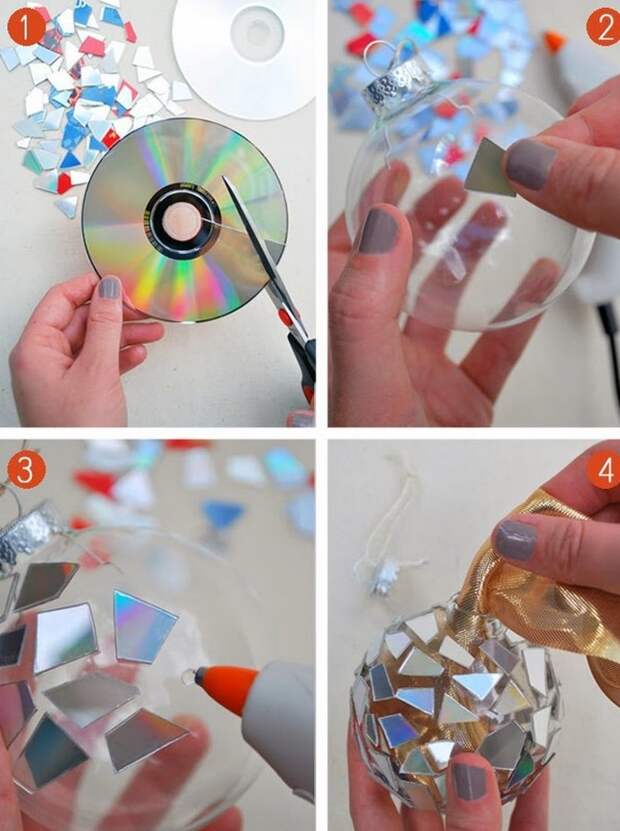 Изумительные идеи создания поделок из ненужных компакт-дисков