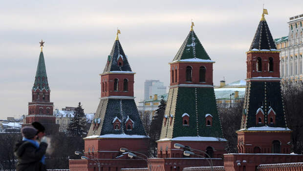 Вид на Московский Кремль. Архивное фото