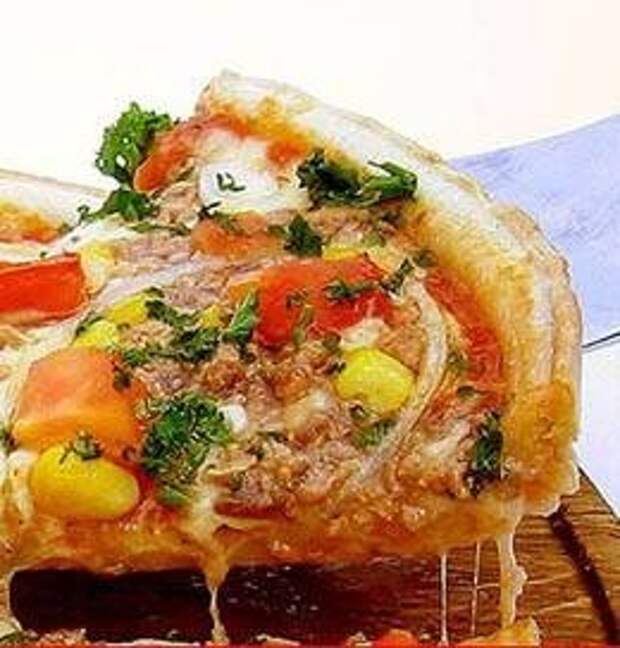 clip image00257 Пицца с тунцом и маслинами Pizza con tonno e olivi