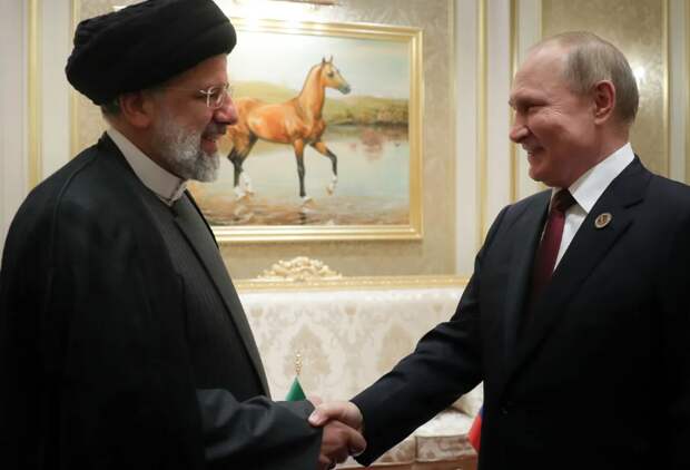 Президенты Ирана и России
