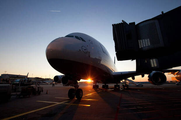 Полет на новом гигантском самолете Airbus A380
