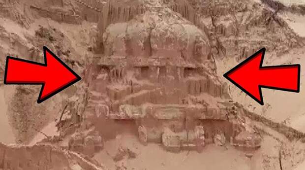 Из песка восстаёт давно потерянный древний индуистский храм (видео) itemprop=