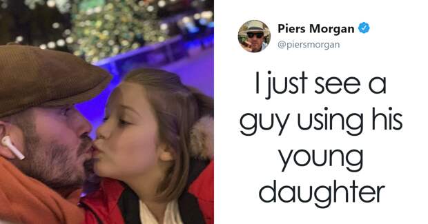 Parents Kiss Their Kids On The Lips To Support David Beckham Who Was Criticized By Piers Morgan