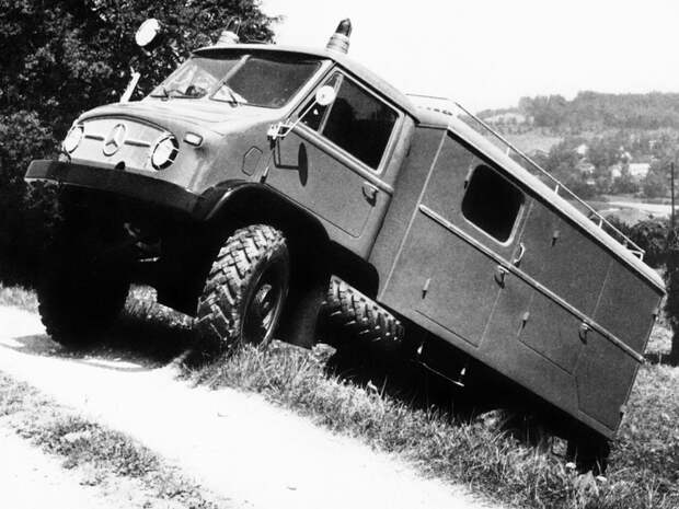 Mercedes-Benz Unimog Rosenbauer 1955 пожарная машина, пожарная техника, пожарный автомобиль