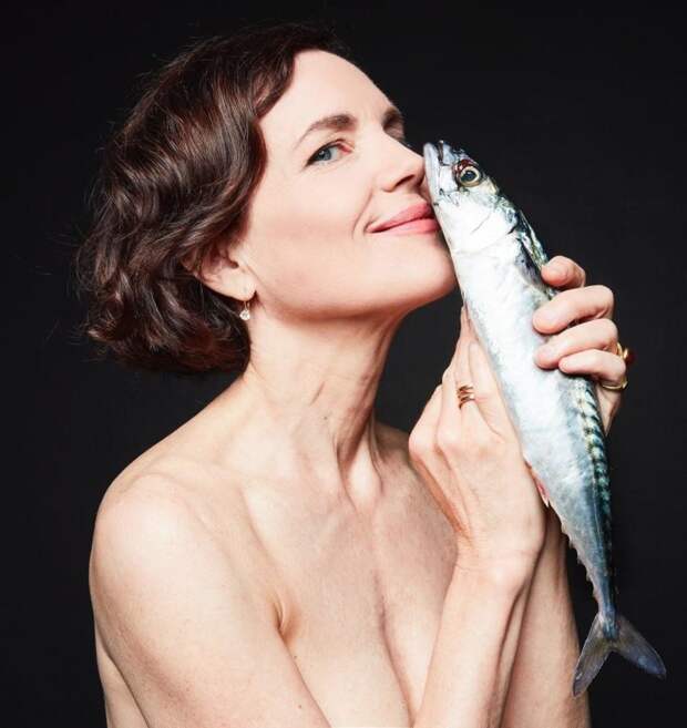 Элизабет Макговерн ynews, голые активисты, животные, знаменитости, интересное, рыбки, фото