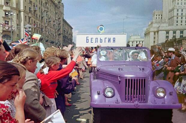 Всемирный фестиваль молодёжи 1957 года в Москве в фотографиях СССР., Фестиваль, молодёжь, фото