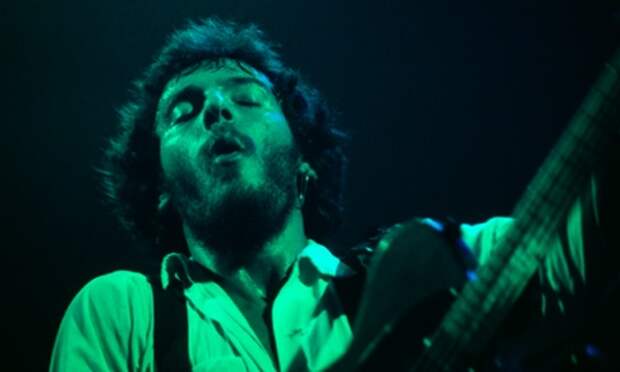 Boss man … Bruce Springsteen performing in 1975.