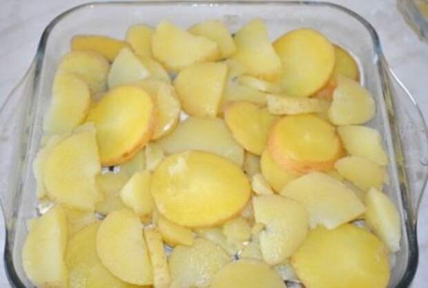Картофельная запеканка со скумбрией
