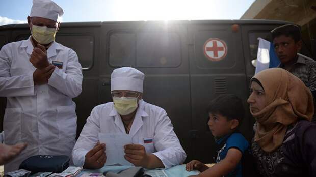 Сирия: российские врачи за сутки оказали помощь 84 мирным жителям