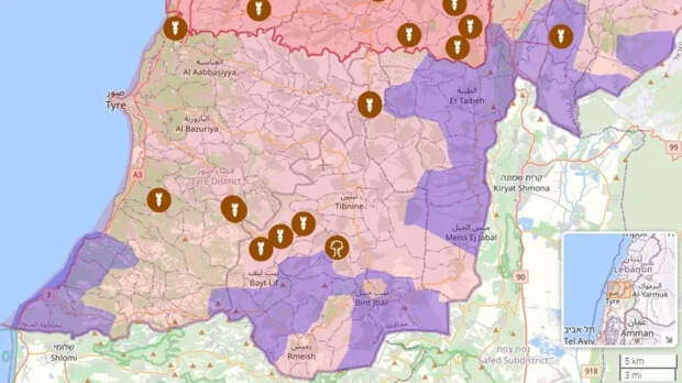 Израиль прочертил в Ливане «желтую линию» как в секторе Газа