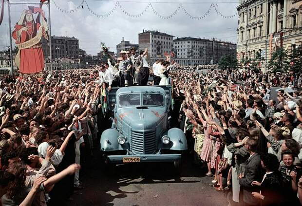 Всемирный фестиваль молодёжи 1957 года в Москве в фотографиях СССР., Фестиваль, молодёжь, фото