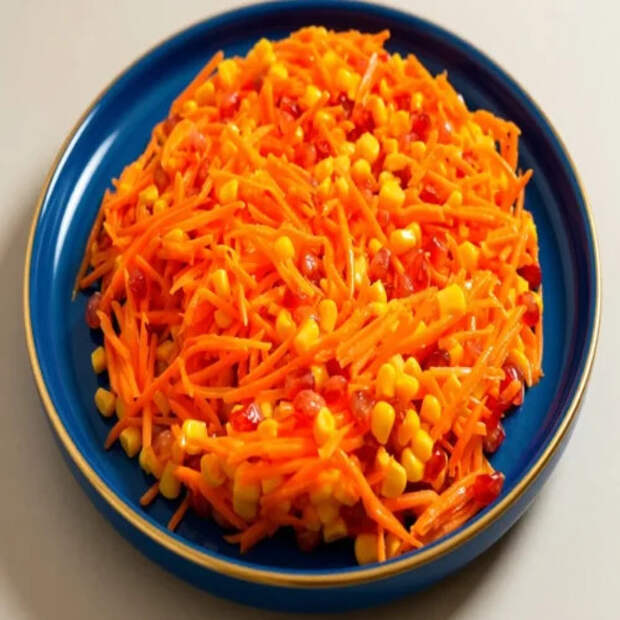 Мой любимый витаминный салат из моркови. Минимум продуктов, а вкус очень яркий и необычный
