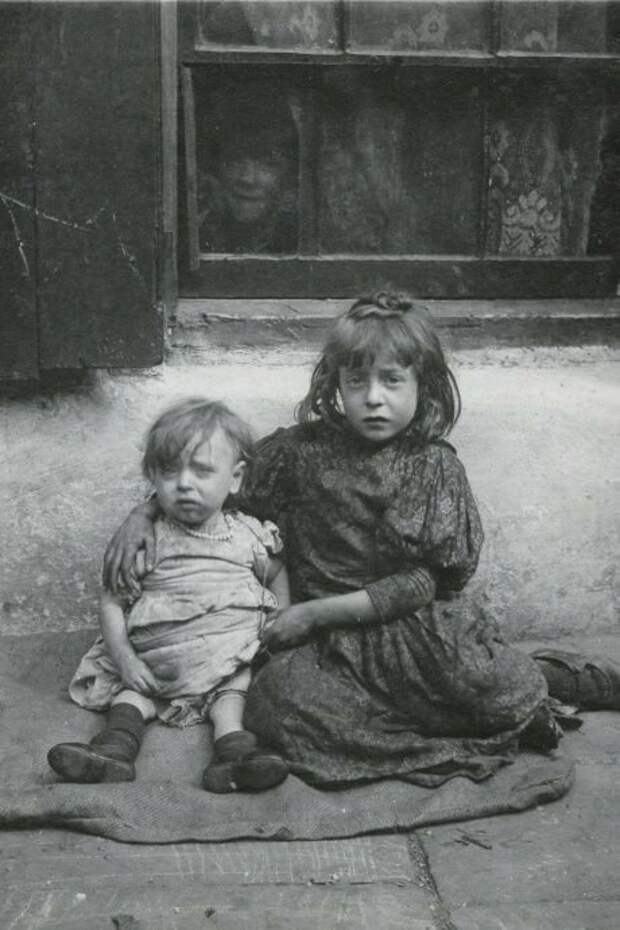 Один из портретов Горация Уорнера о самых бедных детях Лондона в начале 1900-х годов. история, ретро, фото