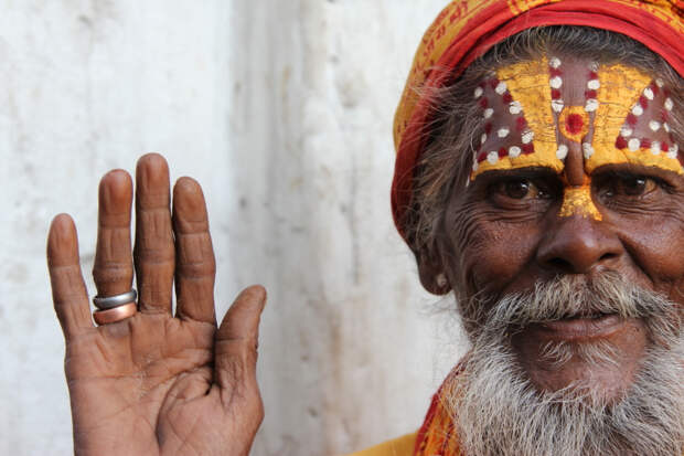 садху-индус в Катманду (Непал), храм Пашупатинатх. Фото / Sadhu. Photo