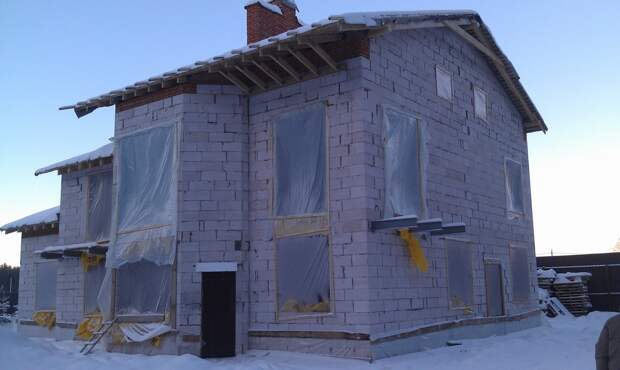 Как подготовить строящийся дом к зиме