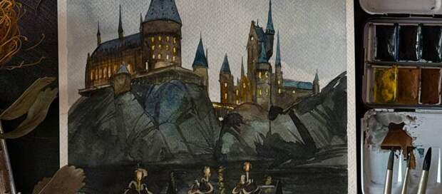 Мастер-класс по живописи акварелью «Гарри Поттер»