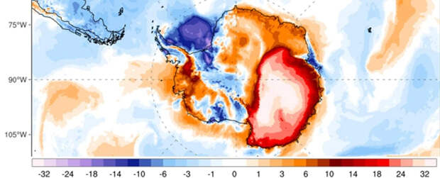 В Антарктиде зафиксирована температура на 40°C выше нормы. Это очередной рекорд