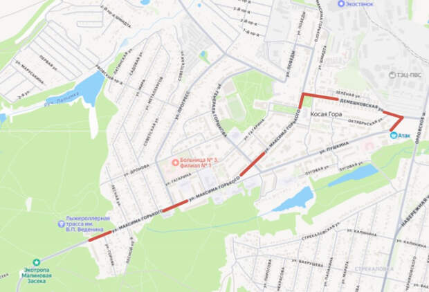 Тулякам напомнили о дорожных ограничениях в посёлке Косая Гора 14 февраля