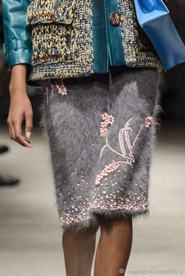 Юбка с бусинами Prada
