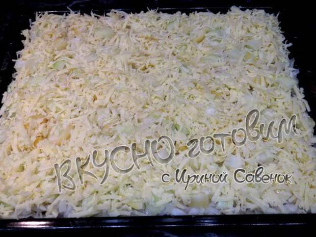 Свинина под сыром с лапшой и кабачками - шаг 5