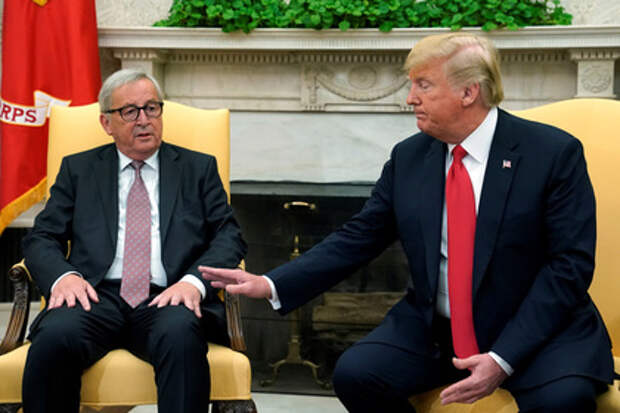 Жан-Клод Юнкер и Дональд Трамп