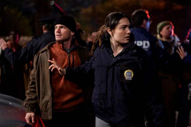 Silva tries to do crowd control on Law & Order: SVU Season 26 Episode 13