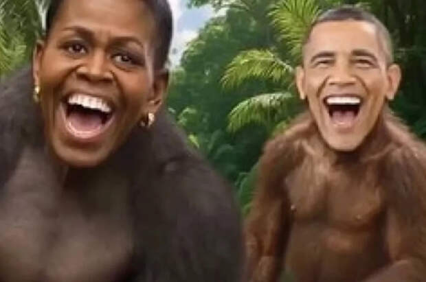 Трамп удалил видео с семьей Обамы в образе обезьян