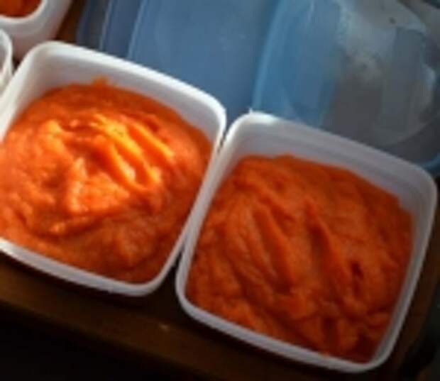 Морковное пюре на зиму