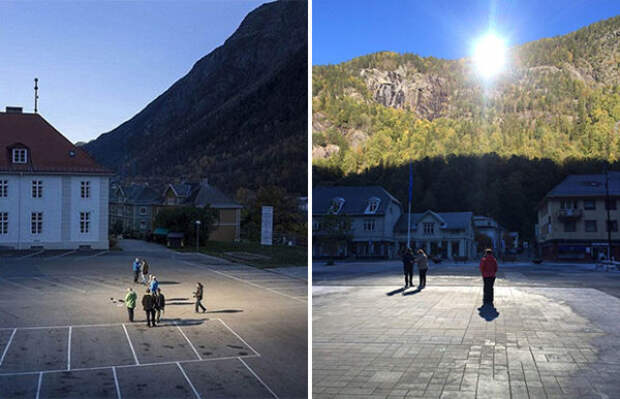 Жители норвежского города Рьюкан не видят солнца
