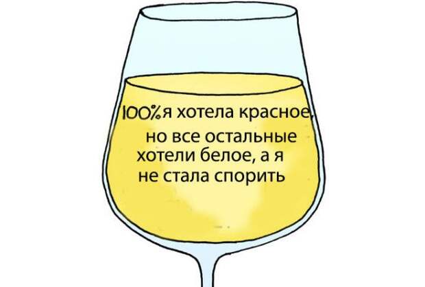 Почему мы хотим красное, а пьем белое? 