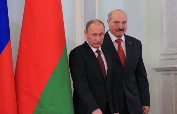 Путин и Лукашенко после переговоров выходят к прессе
