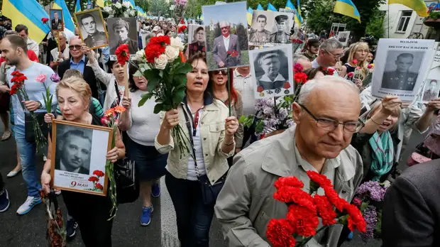 На Украине в акциях по случаю Дня Победы приняли участие 700 тысяч человек