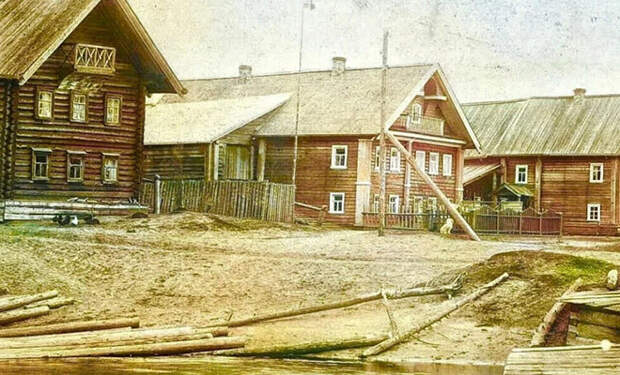 На фото деревень царской России из 1886 года увидели электрические столбы