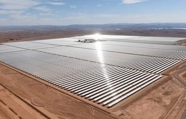 Крупнейшая солнечная ферма Африки (Марокко).
